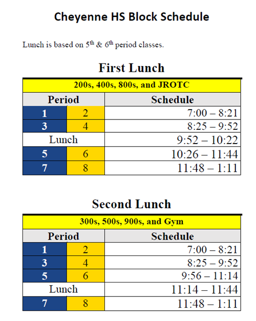 Schedule